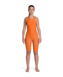 Arena powerskin st next girls orange/teal 128cm