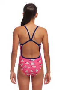 Funkita paper pink single strap one piece girls 164cm