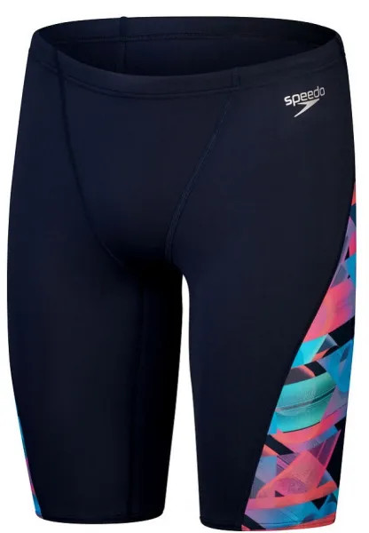 Speedo allover digi v-cut jammer true navy/siren red s - uk32