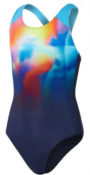 Speedo digi placement splashback girls true navy 116 cm