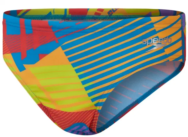 Speedo digi allover 6.5cm brief boy red/yellow 152cm