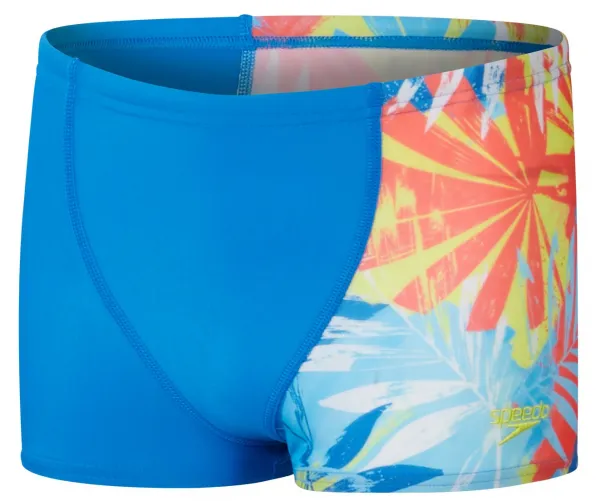 Speedo digital allover aquashort boys orange/blue 152cm