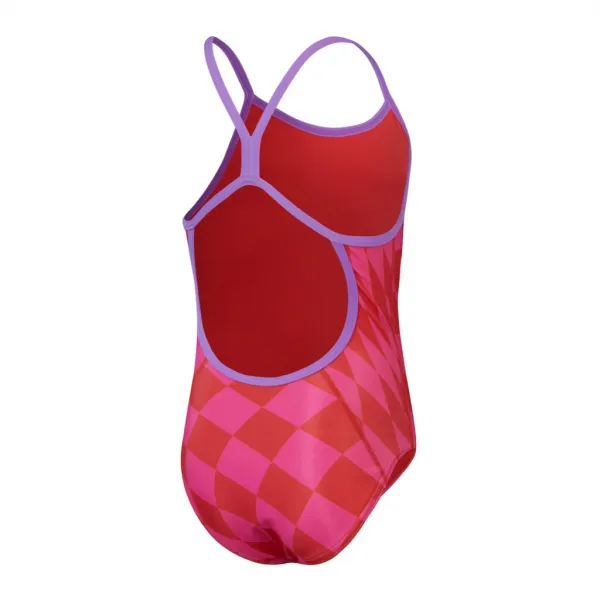 Speedo allover digital vback girls watermelon/flare pink 164cm