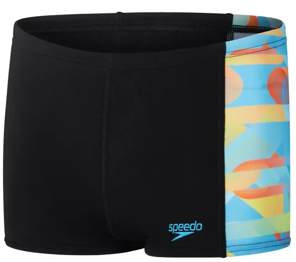 Speedo digital panel aquashort boys black/blue 140cm