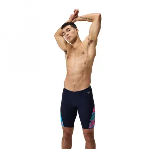 Speedo allover digi v-cut jammer true navy/siren red s - uk32