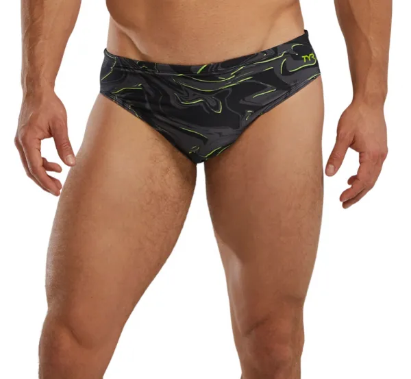 Tyr galaxy brief black/lime xs - uk30