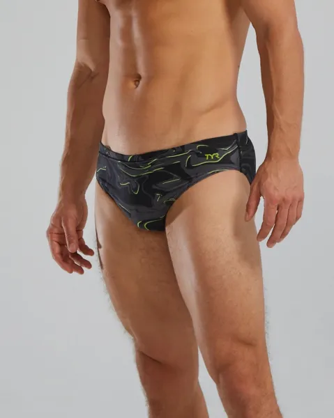 Tyr galaxy brief black/lime xs - uk30