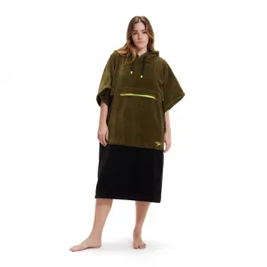 Speedo swim poncho unisex black/yellow s
