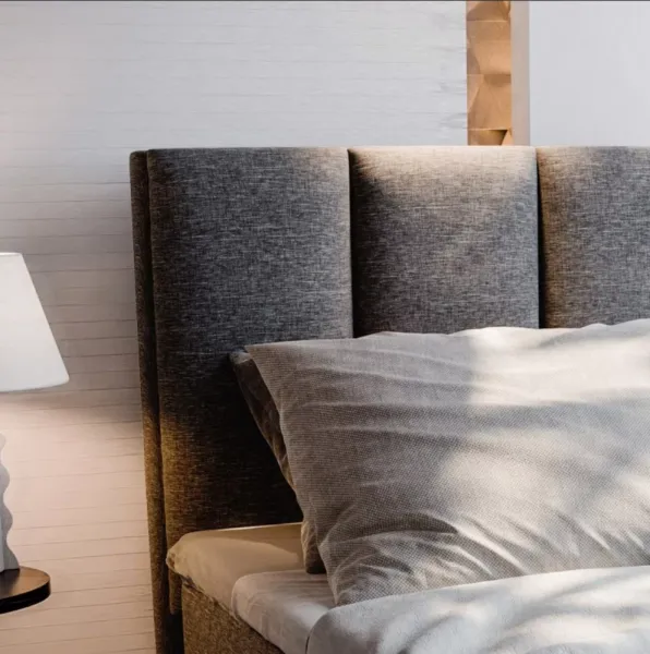 Čalúnená posteľ boxspring MERALIS 90x200 cm hnedá Matrac: Bonell pružinová matrac