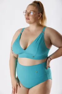 GoldBee Plavky Vrchný Diel Pre Veľké Prsia Aquamarine Barva: Aquamarine, Velikost: XXL