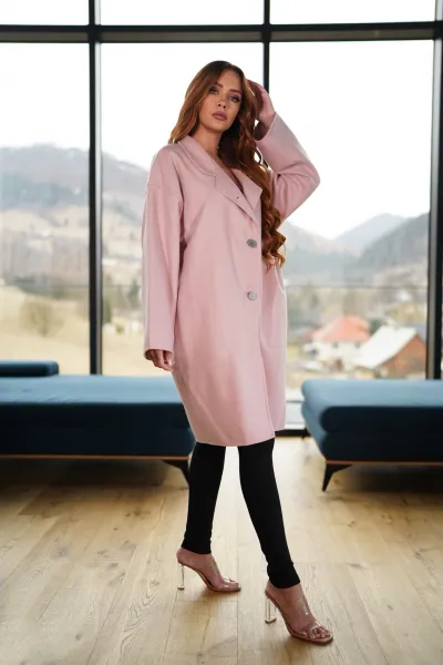 ASPERISSIA Dámsky kabát JOLIE Farba: Ružová, Konfekčná veľkosť: S