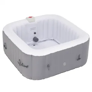 Nafukovacia vírivka, sivá/biela, 2-4 os, 600 l, KAMINO NEW TYP 3