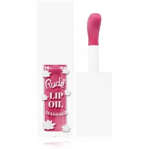 Rude Cosmetics Lip Oil Massage olej na pery s hydratačným účinkom odtieň Strawberry Sauna 4 ml