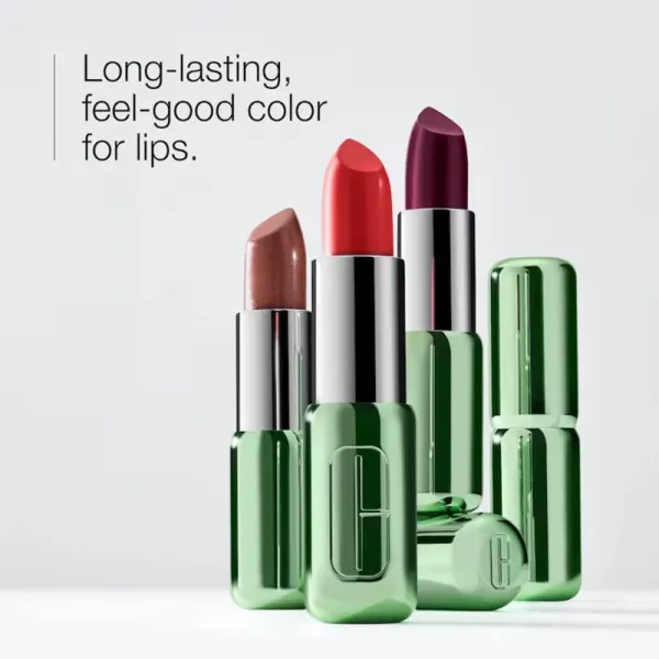 Clinique Pop™ Longwear Lipstick Shine lesklý rúž odtieň 02 Bare Pop 3.9 g