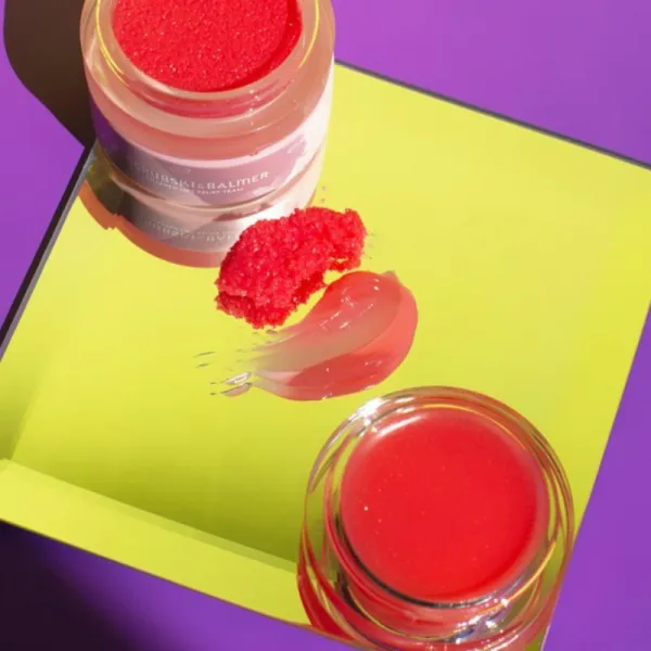 Rude Cosmetics Scrubski & Balmer balzam a peeling na pery odtieň Grapefruit 7.5 g