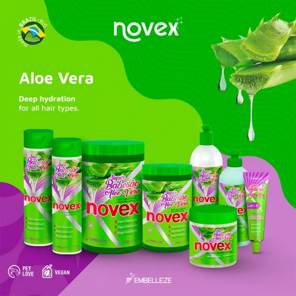 Novex Aloe Vera vyživujúci šampón pre obnovu a posilnenie vlasov 300 ml
