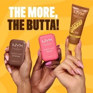 NYX Professional Makeup Buttermelt Glaze rozjasňujúci tónovací fluid SPF 30 odtieň 08 Nutmeg Butta ml