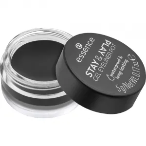 essence STAY & PLAY očné linky odtieň 01 Black 5 g