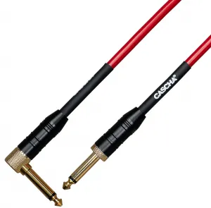 Cascha Advanced Line Guitar Cable 6 m Rovný - Zalomený Nástrojový kábel