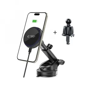 Tech-Protect V4 MagSafe Dash Vent držiak na mobil do auta 15W, čierny