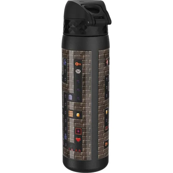 Ion8 LEAK PROOF GAMER 600 ML nehrdzavejúca fľaša, čierna, veľkosť