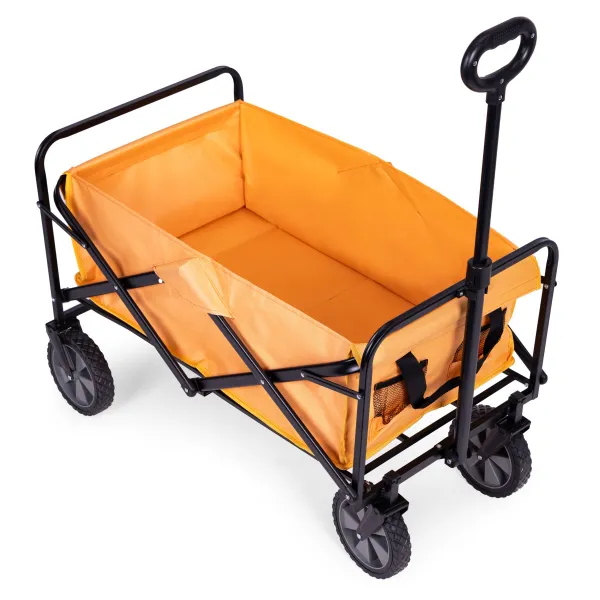 Plážový přepravní vozík  MultiGarden 47x105 cm oranžový