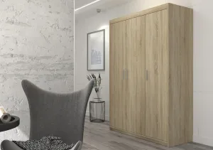 ArtLemp Šatníková skriňa ELLEN 3D | dub sonoma