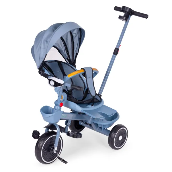Dětská tříkolka - kočárek Ecotoys HEAVEN 2v1 modrá