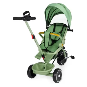 Dětská tříkolka - kočárek Ecotoys HEAVEN 2v1 zelená