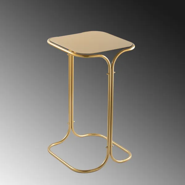 Kalune Design Odkládací stolek Shb-001-B zlatý