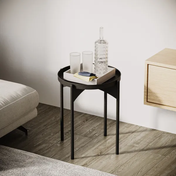 Kalune Design Odkládací stolek Shb-002-A černý