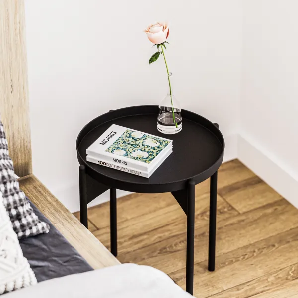 Kalune Design Odkládací stolek Shb-002-A černý