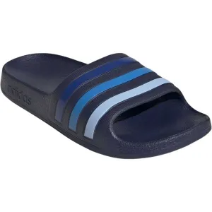 adidas ADILETTE AQUA K Detské šľapky, tmavo modrá, veľkosť