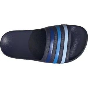 adidas ADILETTE AQUA K Detské šľapky, tmavo modrá, veľkosť