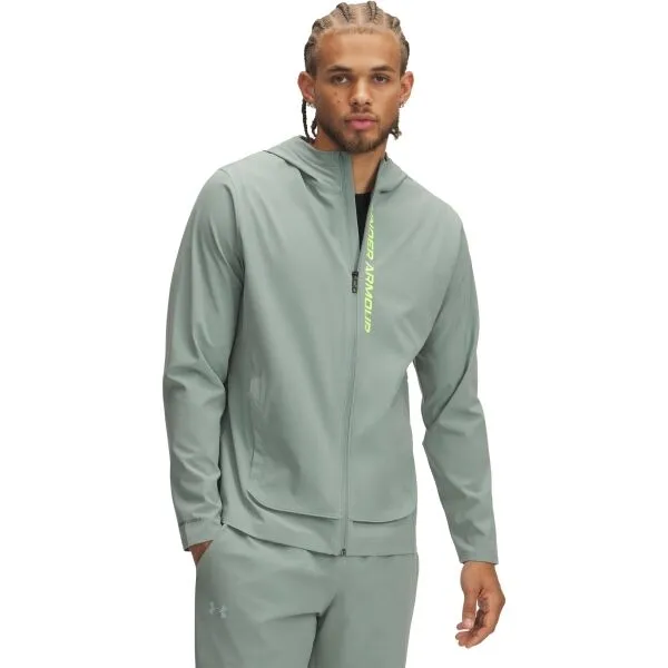 Under Armour OUTRUN THE STORM JACKET Pánska bunda, zelená, veľkosť L