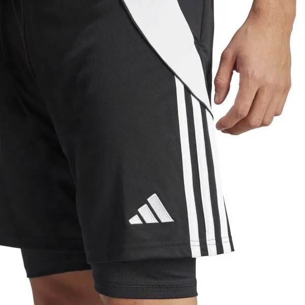 adidas TIRO 24 SHORTS Pánske futbalové kraťasy, čierna, veľkosť XXL