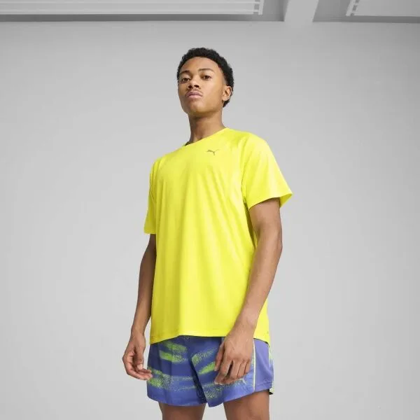 Puma RUN FAVORITE VELOCITY TEE Pánske športové tričko, žltá, veľkosť