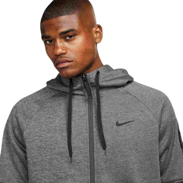 Nike NK TF HD FZ Pánska mikina, tmavo sivá, veľkosť