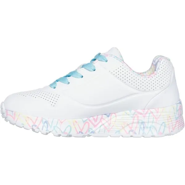 Skechers UNO LITE - LOVELY LUV Detská voľnočasová obuv, biela, veľkosť