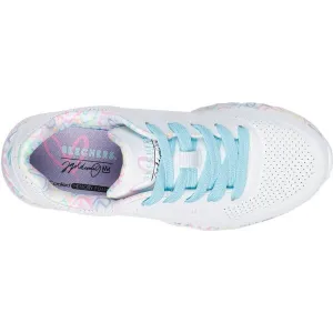Skechers UNO LITE - LOVELY LUV Detská voľnočasová obuv, biela, veľkosť