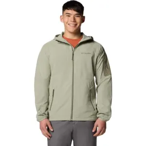 Columbia TALL HEIGHTS HOODED SOFT Pánska softshellová bunda, svetlo zelená, veľkosť