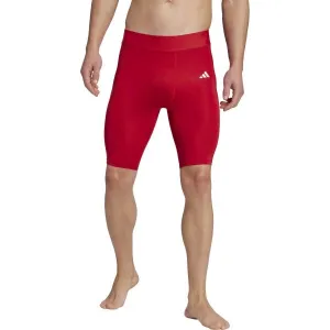 adidas TF SHO TIGHT Pánske spodné šortky, červená, veľkosť XXS