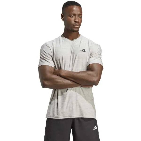adidas TR-ES BASE T Pánske športové tričko, tmavo sivá, veľkosť