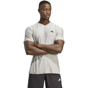 adidas TR-ES BASE T Pánske športové tričko, tmavo sivá, veľkosť
