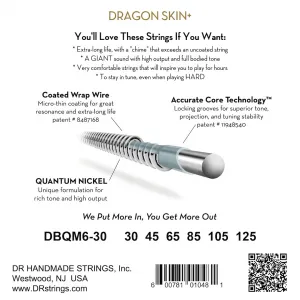 DR Strings Dragon Skin+ DBQM6-30