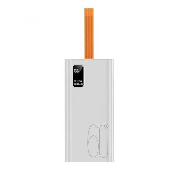 Powerbanka 60000mAh, PD 22,5 W, QC3.0, biela