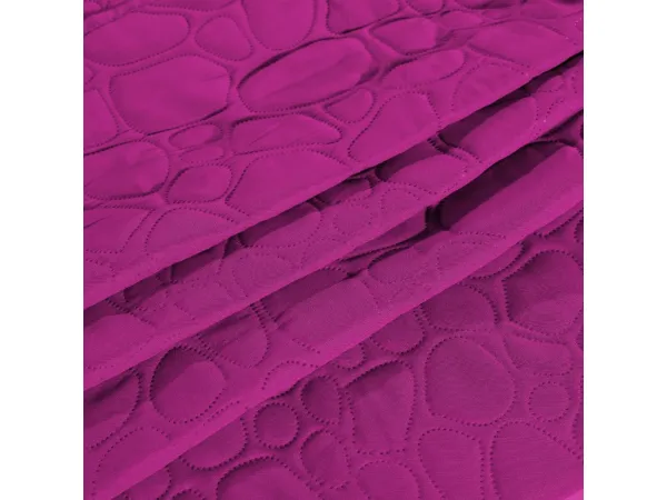 Fialová prehoz na posteľ STONE Rozmer: 170 x 210 cm