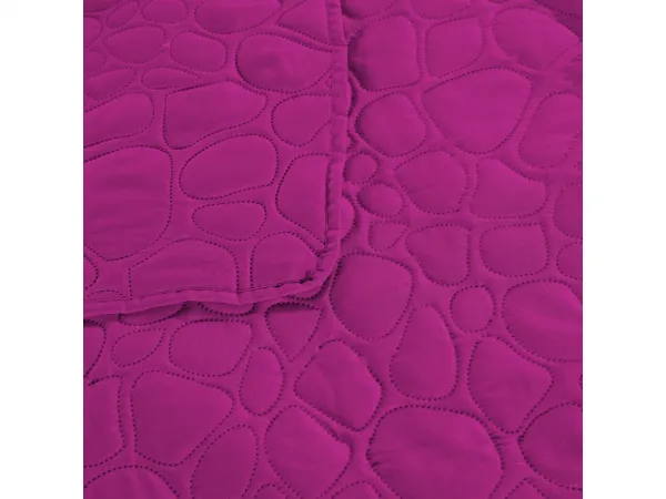 Fialová prehoz na posteľ STONE Rozmer: 170 x 210 cm