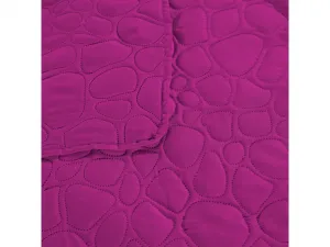 Fialová prehoz na posteľ STONE Rozmer: 170 x 210 cm