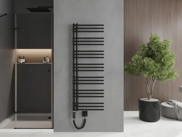 MEXEN/S - Neptún radiátor + vykurovacia tyč 1400 x 500 mm, 600 W, čierna W101-1400-500-2600-70